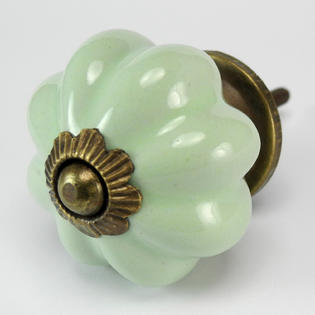 Romantic Decor Retro Green Ceramic Cabinet Knobs 12 Kitchen