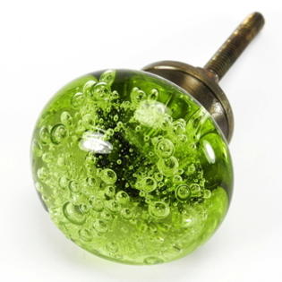 Romantic Decor Bubble Glass Cabinet Knobs 8 Kitchen Cupboard