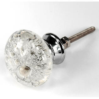 Romantic Decor Bubble Glass Cabinet Knobs 2 Kitchen Drawer Pulls