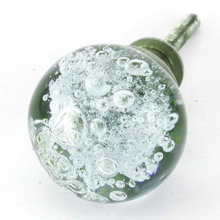 Romantic Decor Arctic Blue Bubble Glass Cabinet Knobs 10 Kitchen