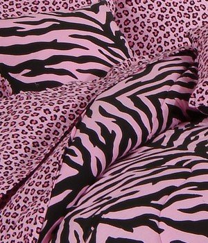 Karin Maki Pink Zebra 8 Pc Full Comforter Set And Set Of Two