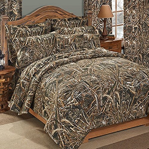 Realtree Max 5 Camo 3 Pc King Size Comforter Bedding Set Includes