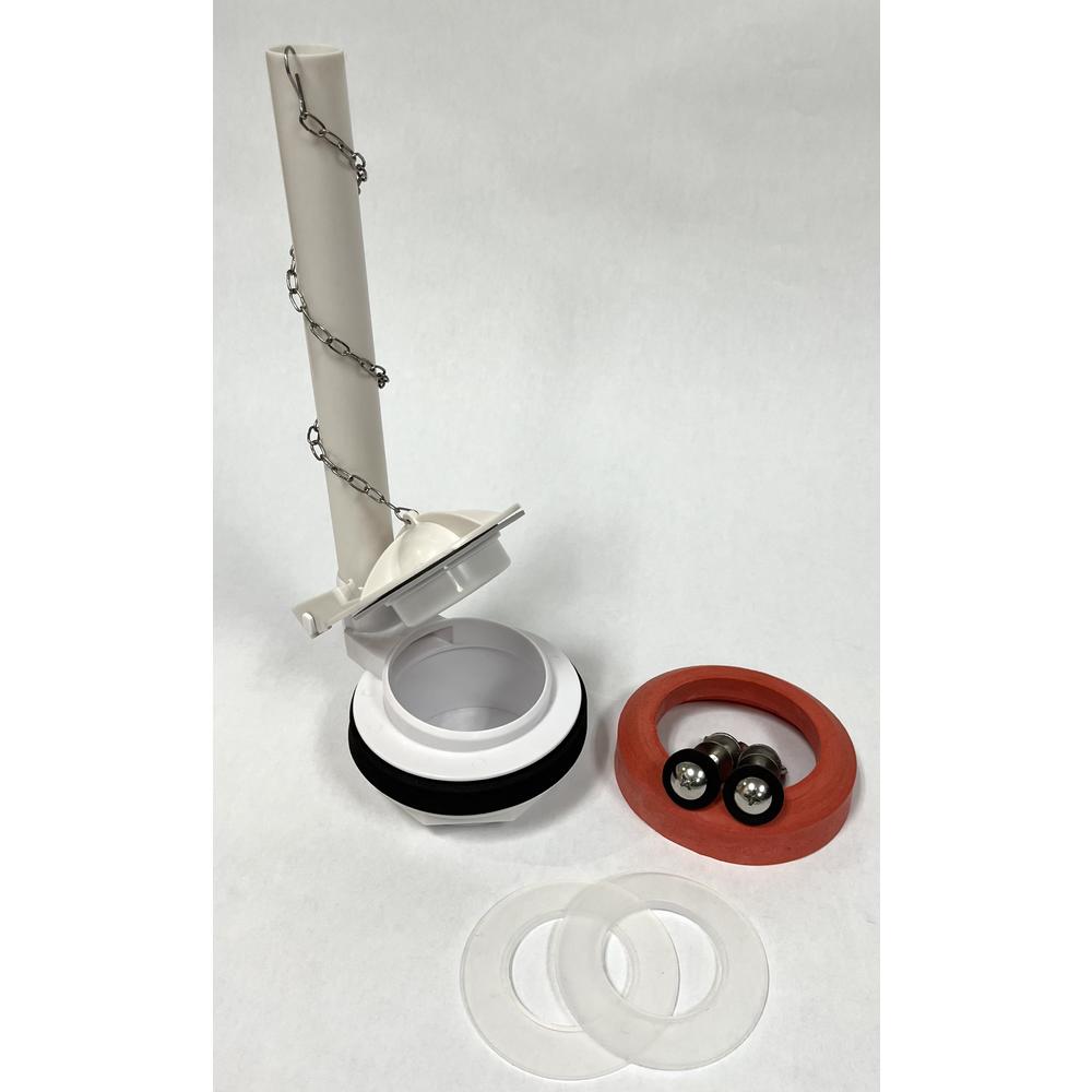 NUFLUSH Champion 4 Flapper Valve Assembly with Stainless Steel Bolts