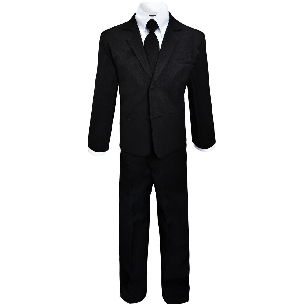 Black N Bianco Boys Suits in Black Dresswear Set Small - 20