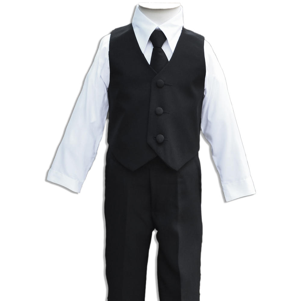 Black N Bianco Boys Suit in Black Dresswear Outfit Set 5 6 7
