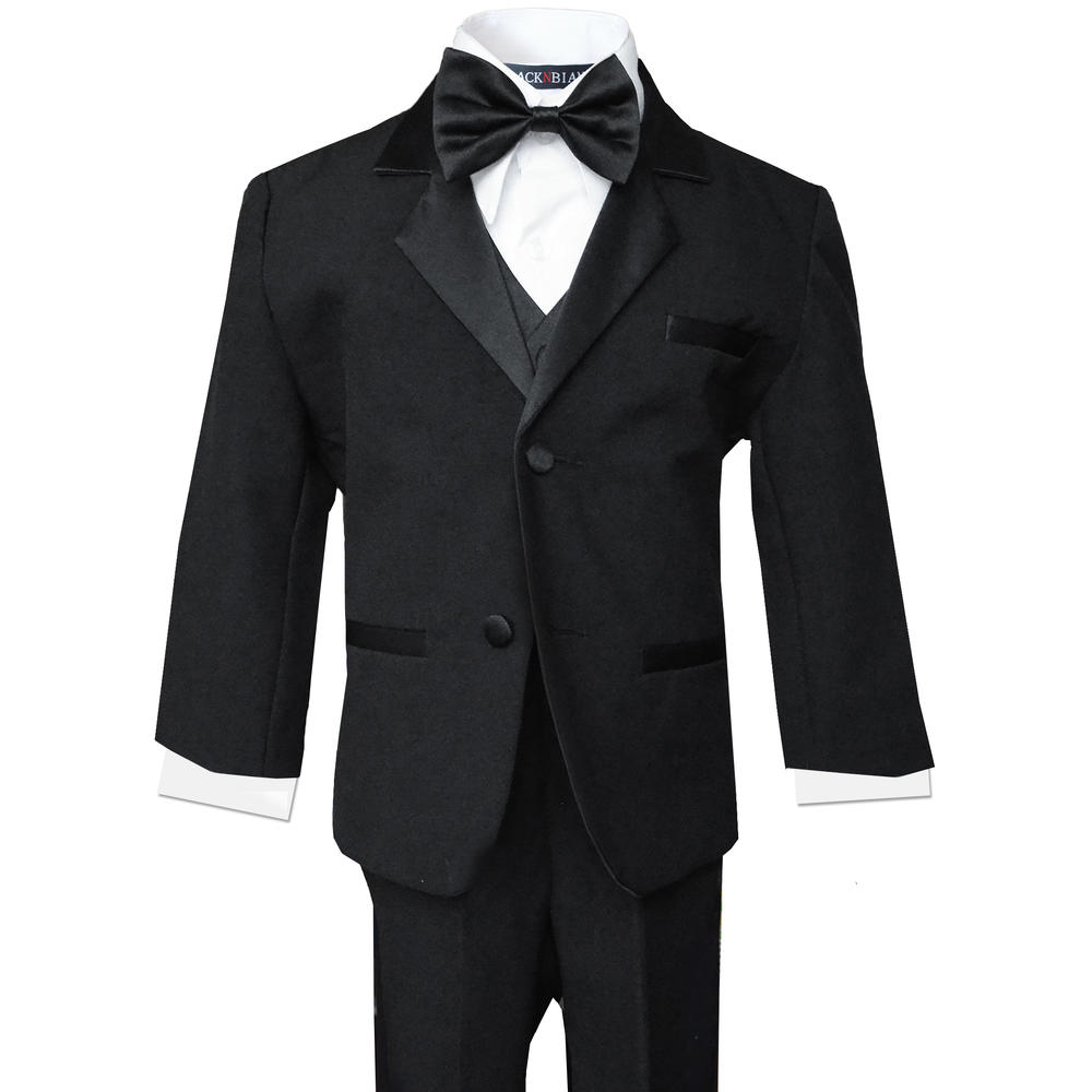 Black N Bianco Boys toddler,infants Tuxedo in Black dresswear Small-X-Large