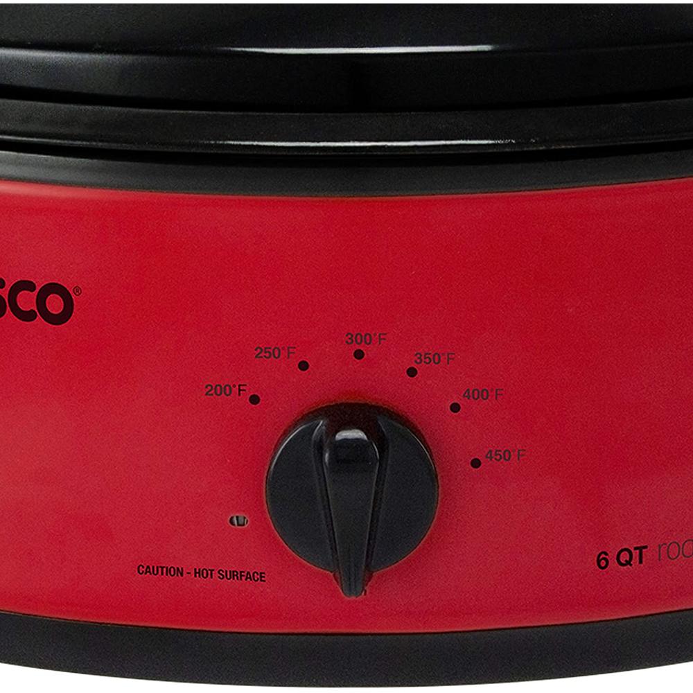 Nesco 4816-12 6-quart Roaster With Black Lid (red)