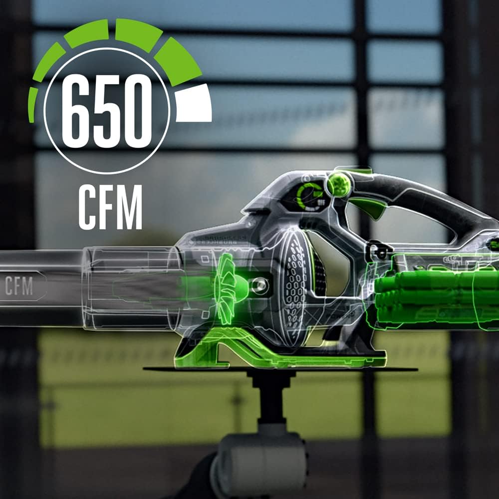 Ego LB6500 Ego Handheld Blower: 56 V, 180 mph Max. Air Speed, 650 cfm Max. Air Flow, Bare Tool  LB6500