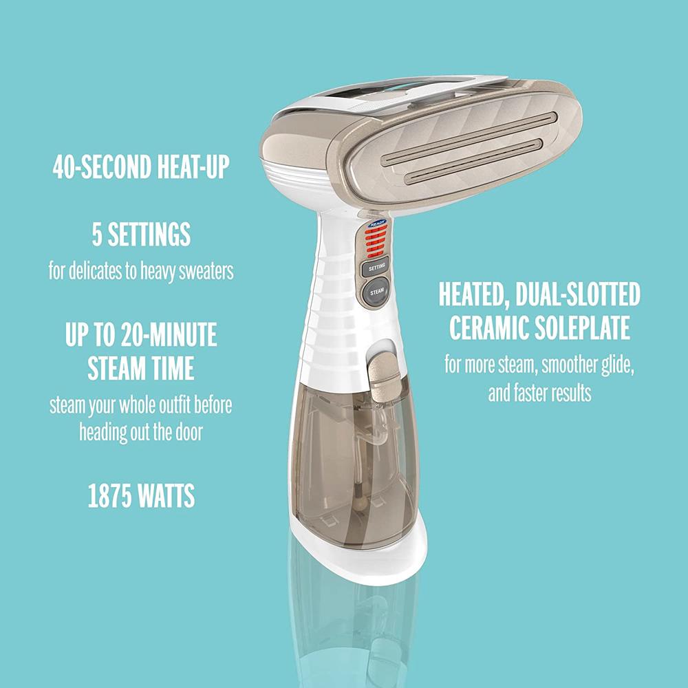 Conair Turbo Extreme Steam Hand Held Fabric Handheld Steamer, One Size, White/Champagne