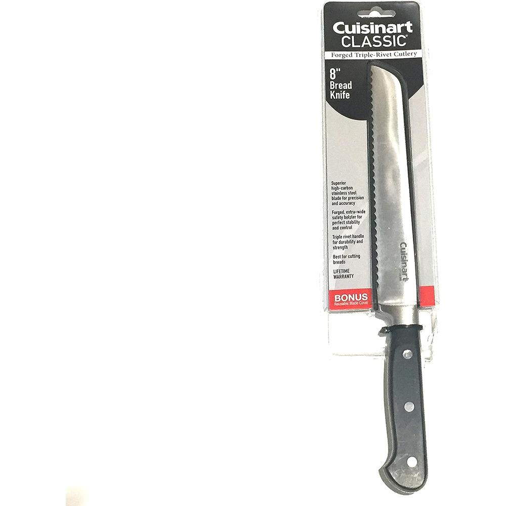 Cuisinart C77TR-8BD Triple Rivet Collection 8" Bread Knife, Black
