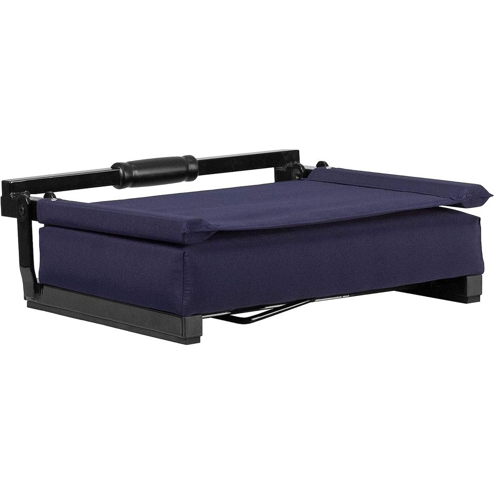 Flash Furniture Grandstand Comfort Seats by Flash with Ultra-Padded Seat in Navy Blue