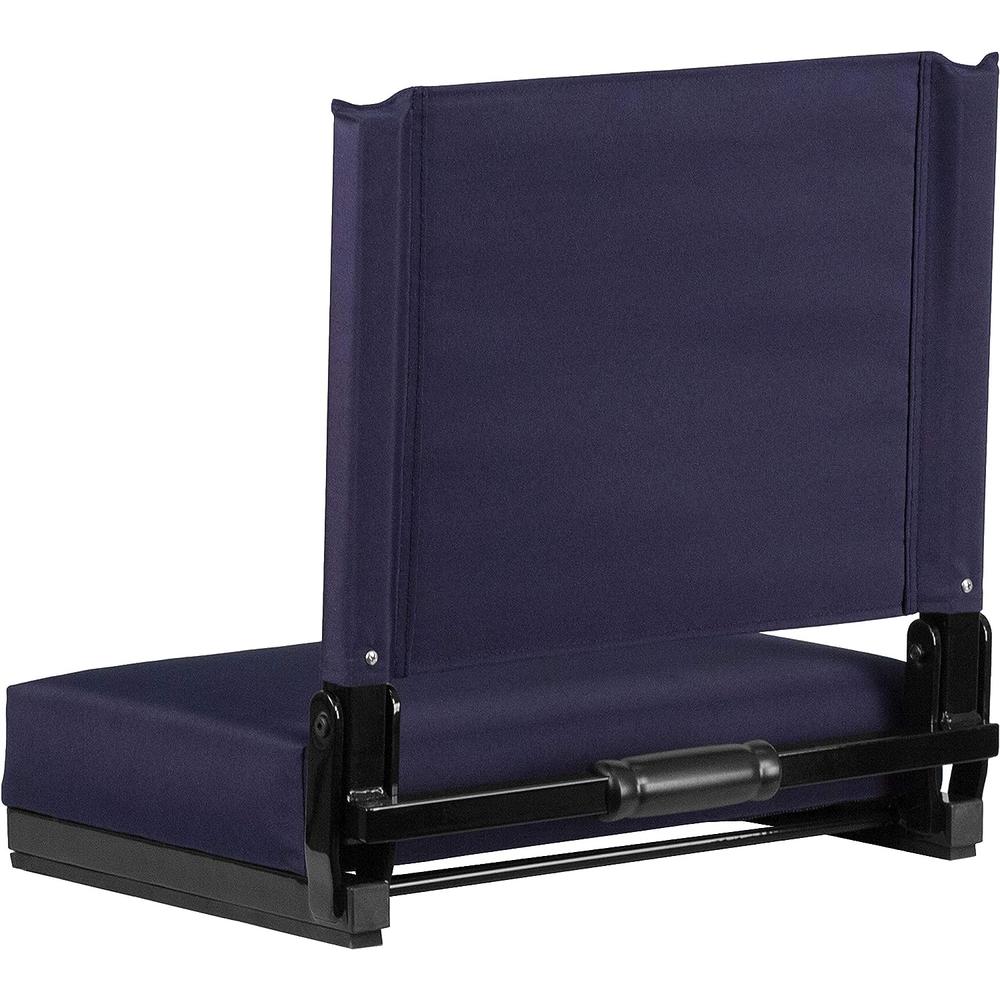 Flash Furniture Grandstand Comfort Seats by Flash with Ultra-Padded Seat in Navy Blue
