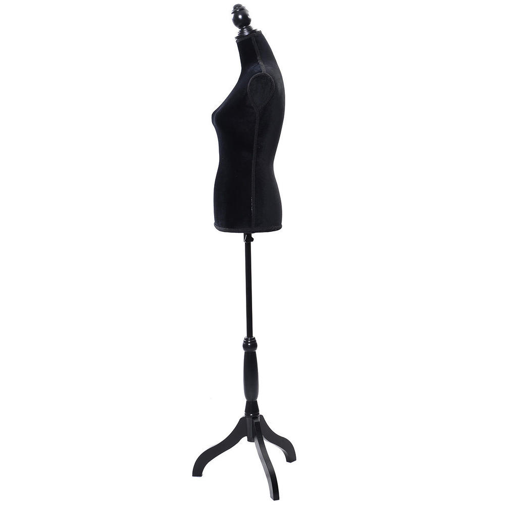 ConvenienceBoutique Mannequin Torso Dress Form Display With Black Tripod Stand Female