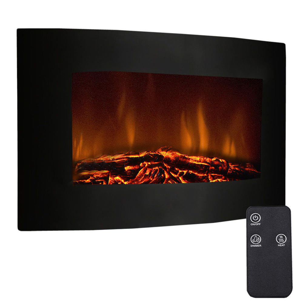 ConvenienceBoutique Fireplace Heater with Remote 1500W - 35"