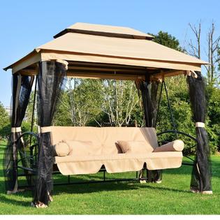 ConvenienceBoutique CB15546 Outdoor Daybed Swing with Canopy