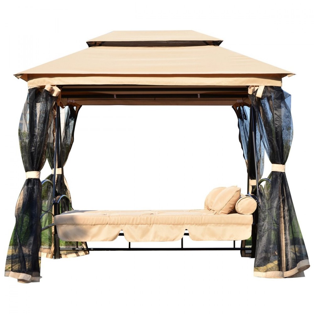 ConvenienceBoutique Outdoor Daybed Swing with Canopy