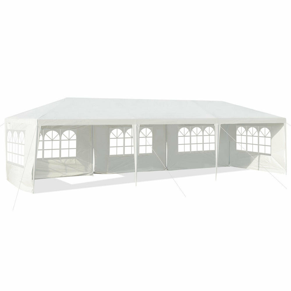 ConvenienceBoutique Outdoor 10' x 30' Tent with 5 Walls - White