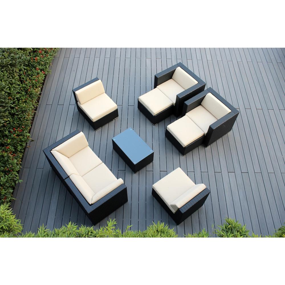 Ohana 9-Piece Deep Seating Set with Free Cover (No Assembly Set) - Beige