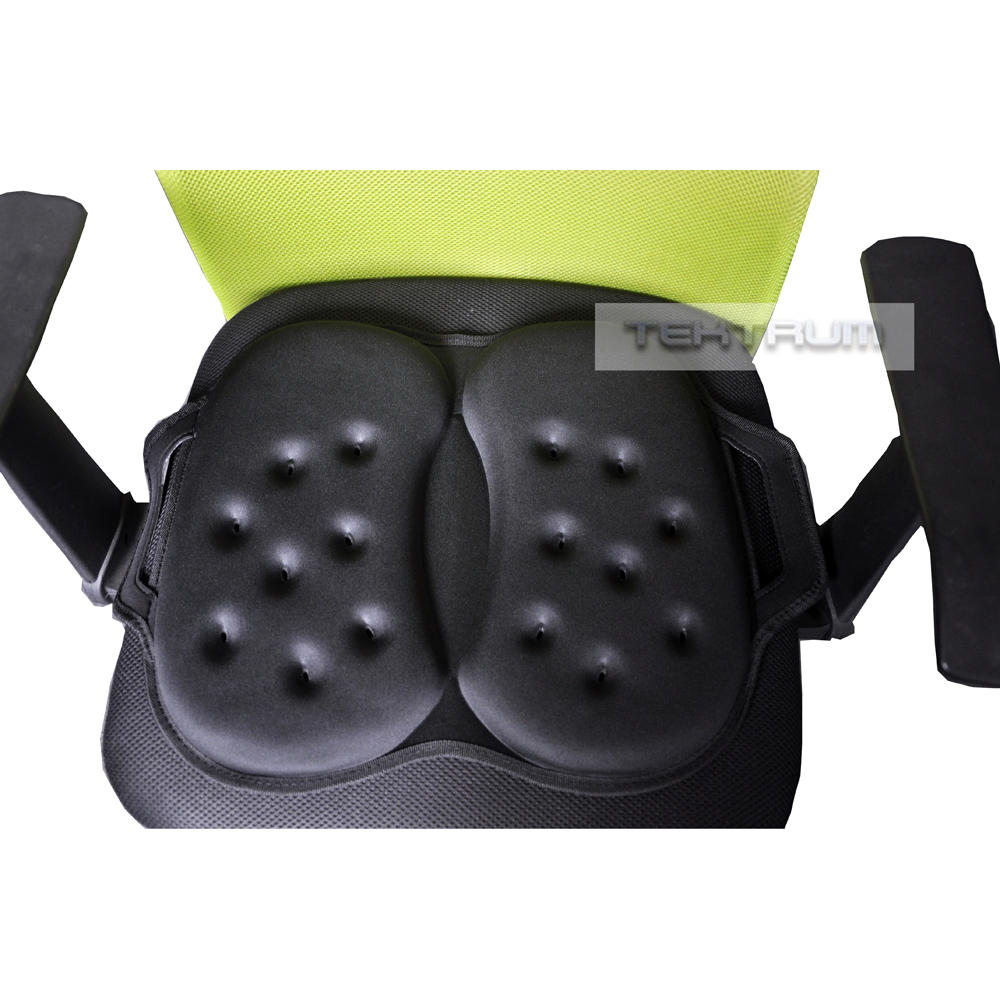 Tektrum Portable Foldable Cool Gel Orthopedic Seat Cushion with Handle for Travel, Airplane, Car, Home, Office (GS1205-BLK)