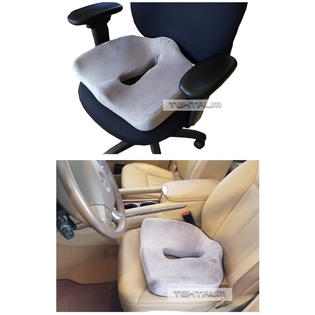 Memory Foam Car Seat Cushion Coccyx Orthopedic Massage Body Back