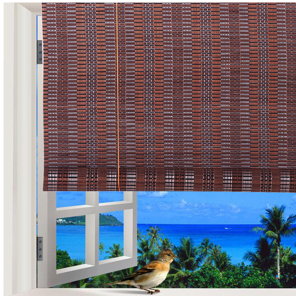 THY COLLECTIBLES Natural Bamboo Roll Up Window Blind Roman Shade Sun Shade WB-48N1