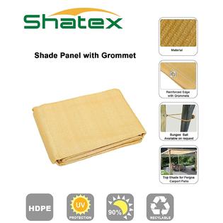 Shatex Sdp9006016wf 90 Wheat 6x16ft New Design Sun Shade Privacy
