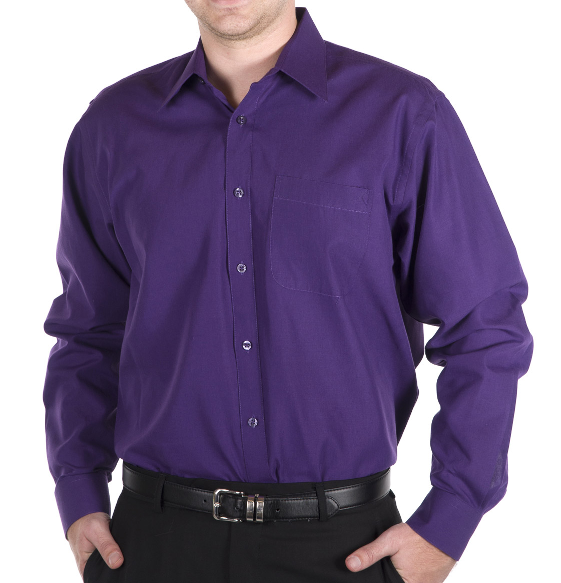 purple button up shirt mens