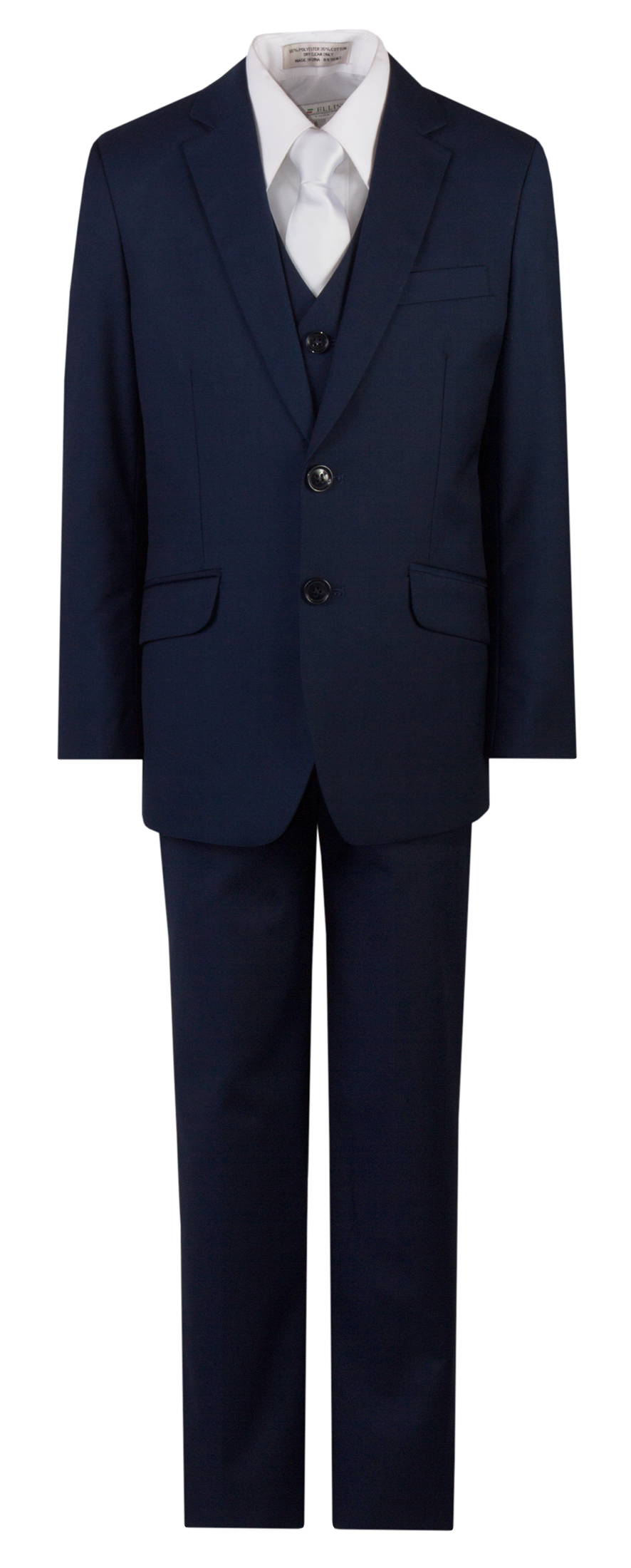 boys slim fit navy suit