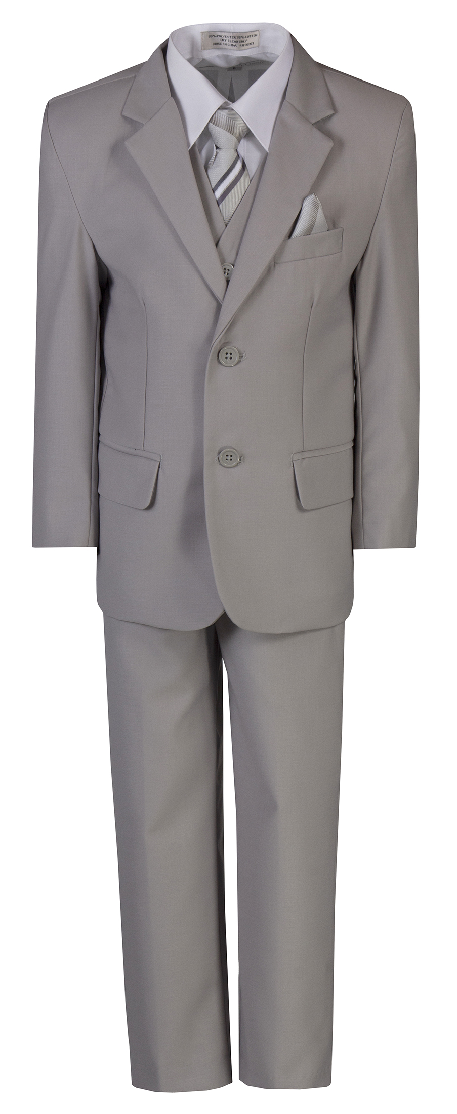 light grey boys suit