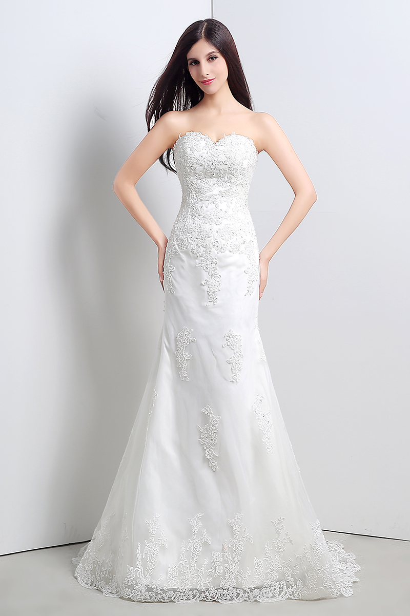 Formal Dress New Women Sexy Elegant White Lace Princess Wedding