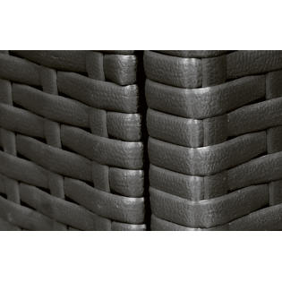 Mcombo 6082 13pc Bl Mcombo 13 Pc Outdoor Patio Furniture Black Wicker Rattan Sofa Chair Sectional With Blue Cushion Covers 6082