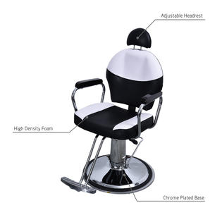 Barberpub Classic Hydraulic Reclinable Barber Chair Salon Beauty Spa Fashion Chair 98