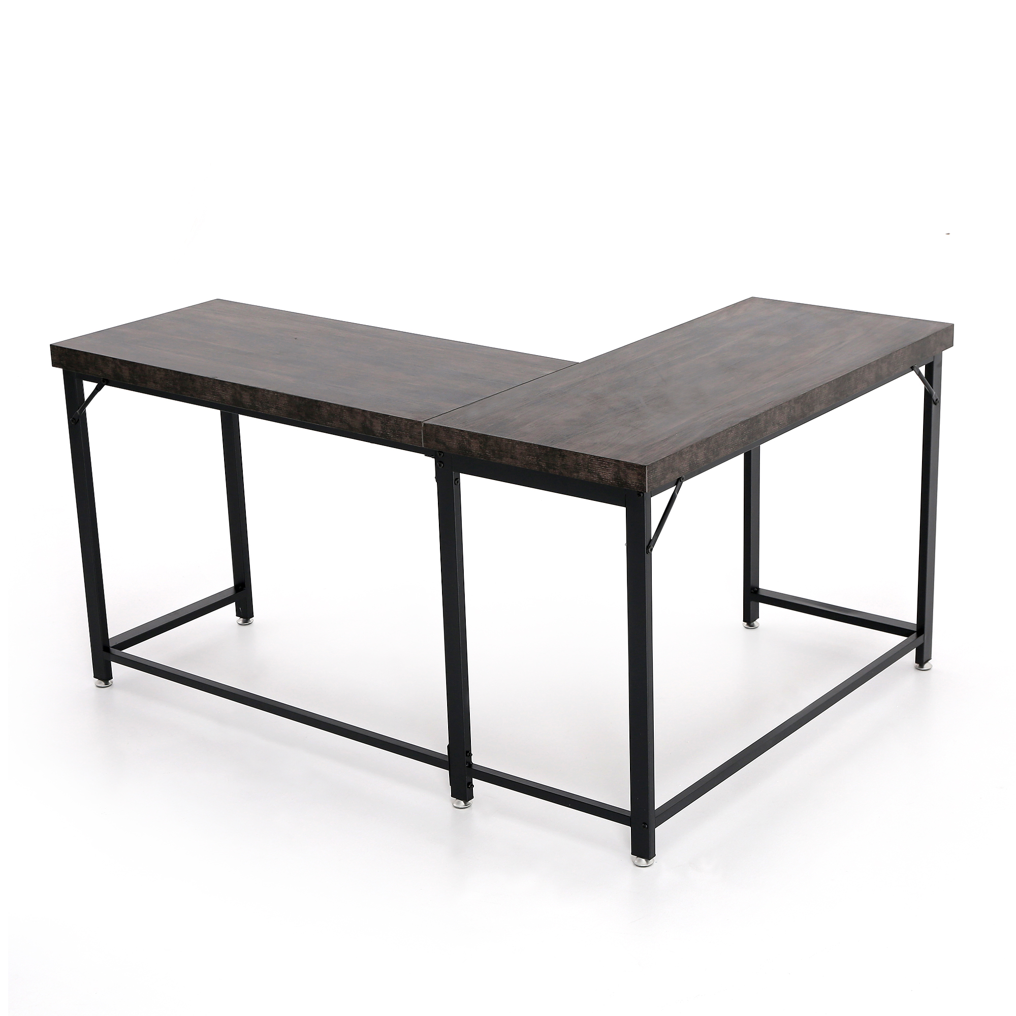 Mcombo Modern Mid Century Gaming Desk Corner Desk L Shaped Desk