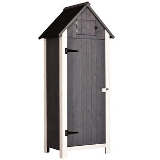 6056 0770 Mcombo Outdoor Storage Cabinet Tool Shed Wooden Garden