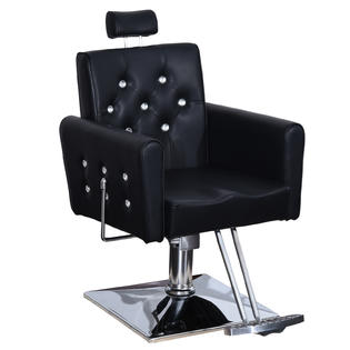 BarberPub Classic Recliner Barber Chair Antique Hair Spa ...