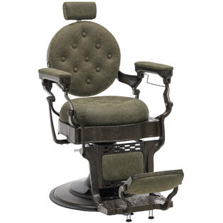 Barberpub Vintage Barber Chair Heavy Duty Metal Frame All Purpose Hydraulic Recline Salon Beauty Spa Equipment 2947og