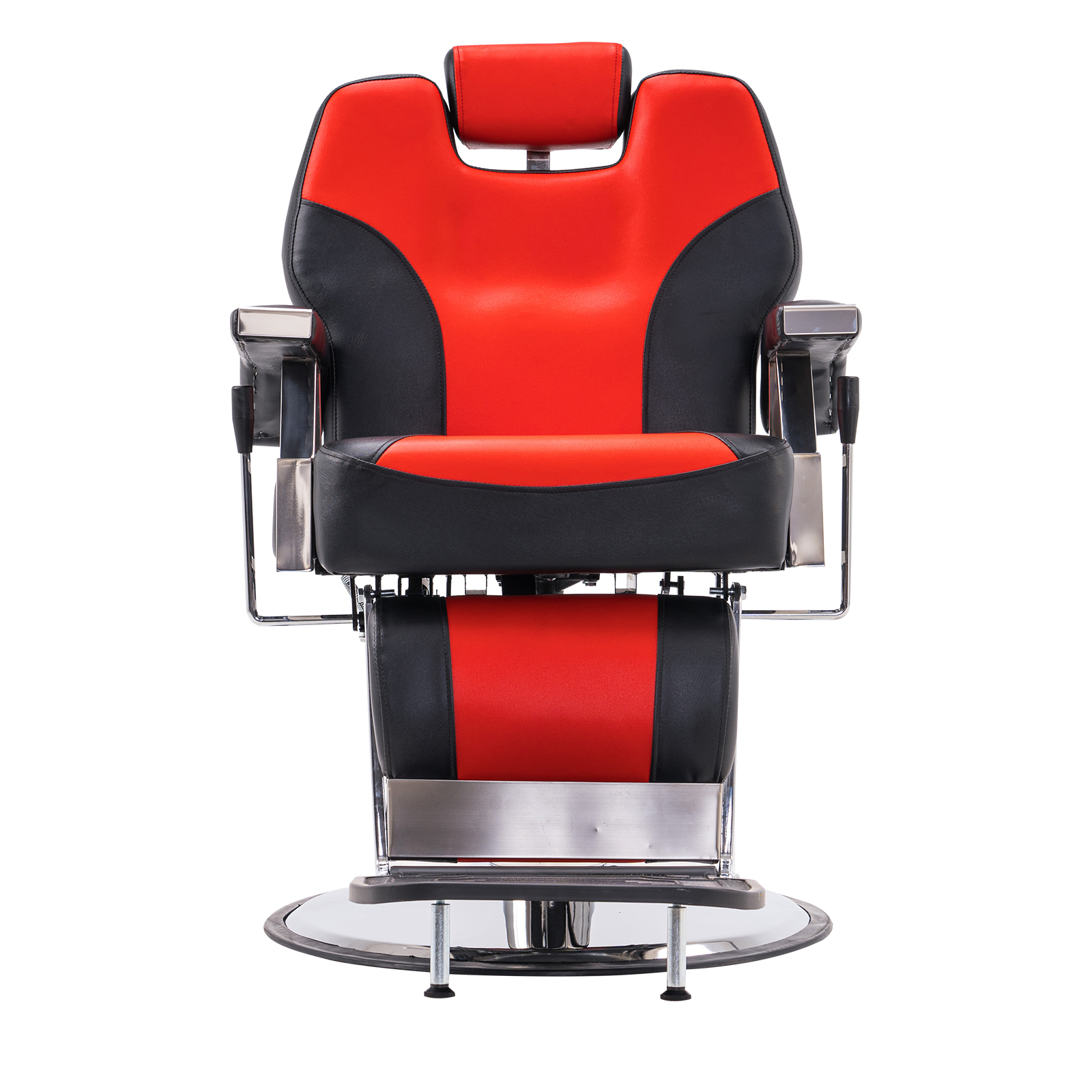 Barberpub Hydraulic Recline Barber Chair Red Salon Beauty Spa Styling Equipment 2801rb