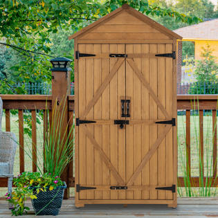 MCombo Outdoor Storage Cabinet Tool Sheds Backyard Garden ...