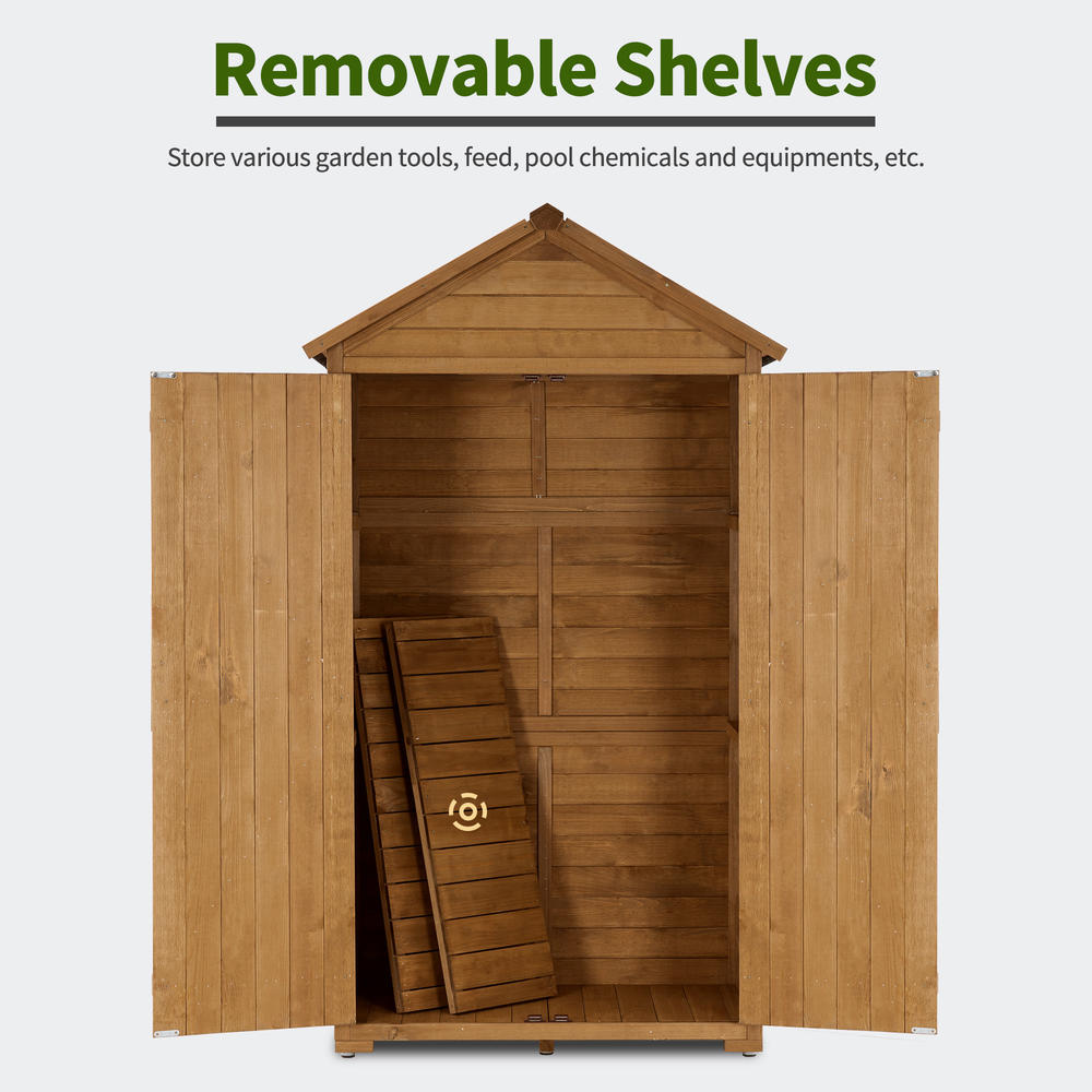 MCombo Outdoor Storage Cabinet Tool Sheds Backyard Garden ...