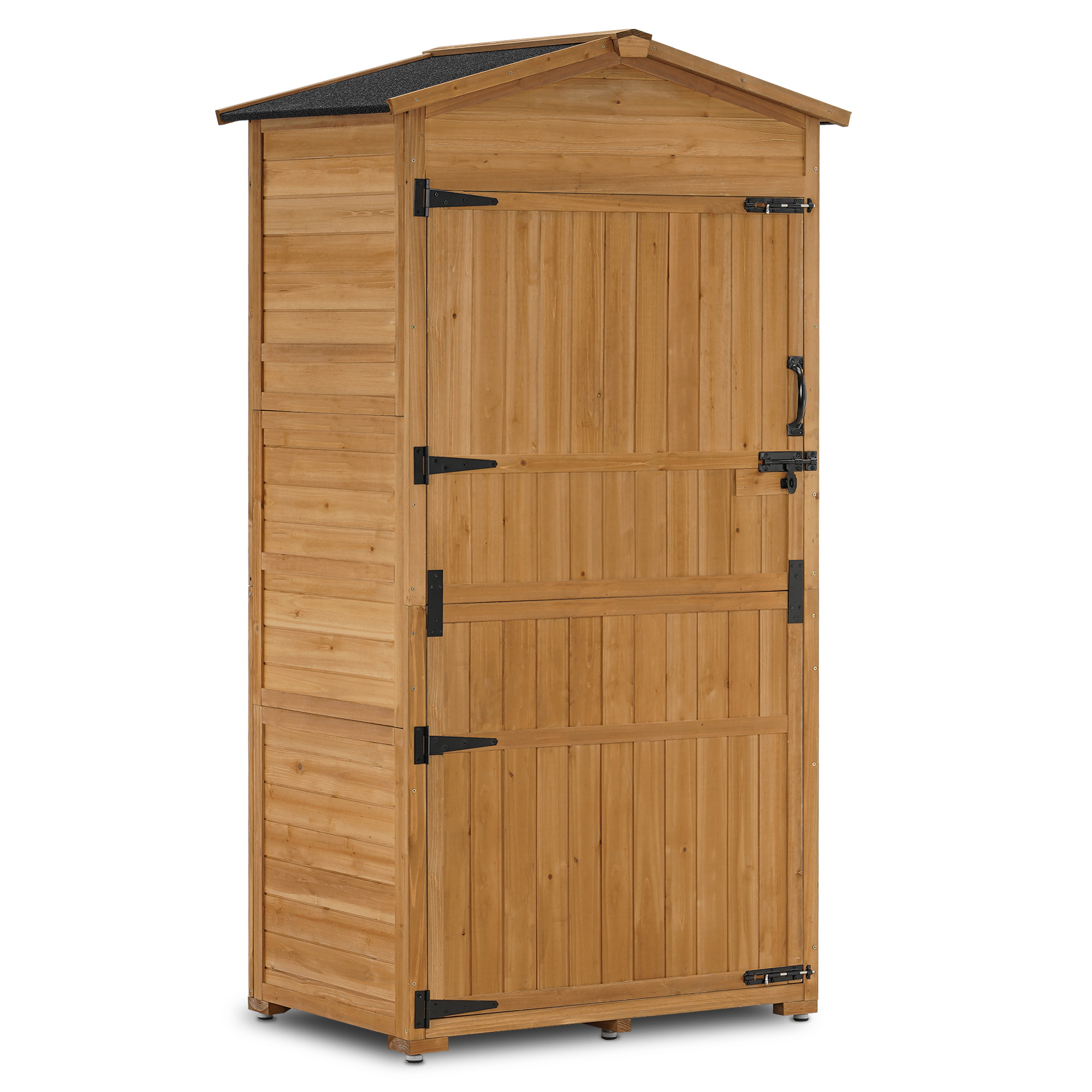 Mcombo Large Outdoor Storage Cabinet with Folding Table, Oversize Garden  Tool Shed with Shelves (3 x 2 x 6 FT) 1965