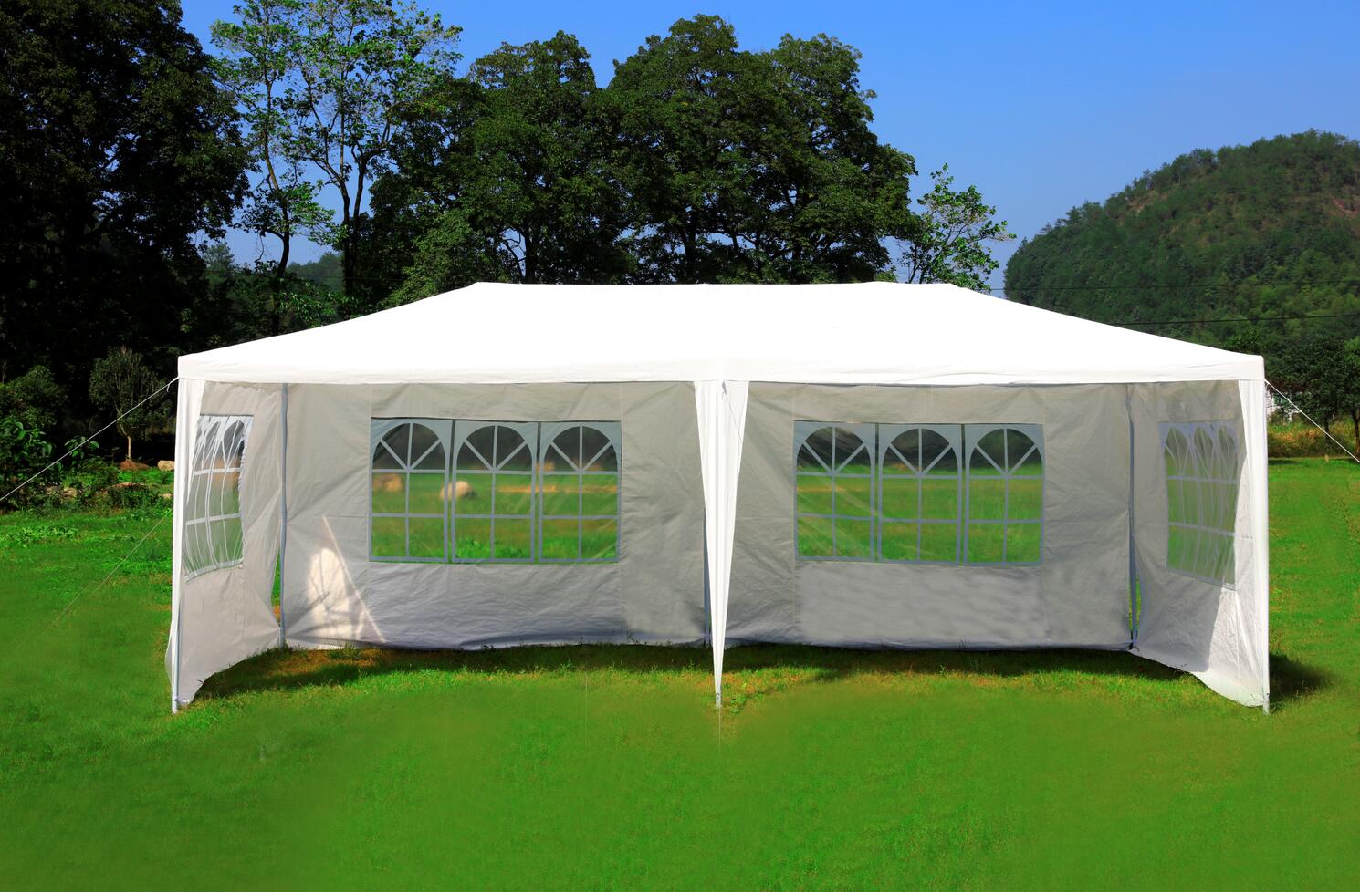 white canopy tent 10x20