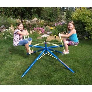 Twirl Go Round Kids Merry Go Round 2 Seat For Children Blue