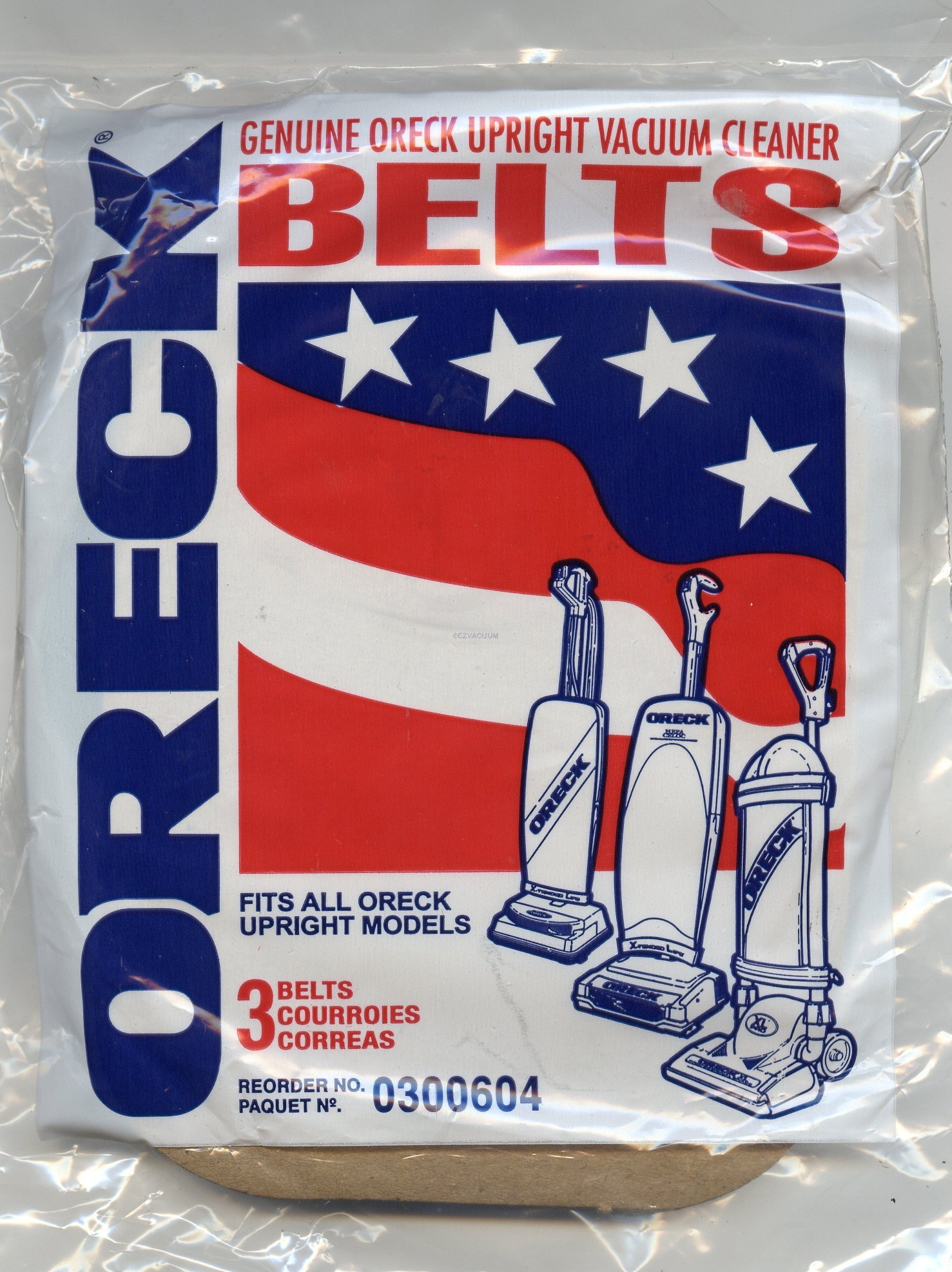 Oreck XL Upright Vacuum Belts - 4 Belts 