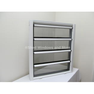 Shed WIndows and More 24" x 27" Aluminum Jalousie Crank ...