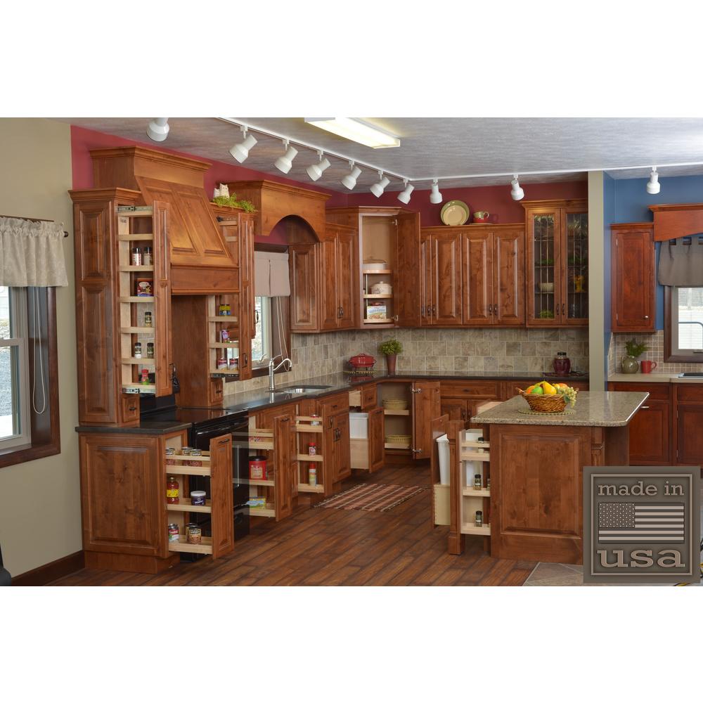 Century Components SIGBO85PF Base Cabinet Pull-Out Kitchen Organizer - Maple 8-7/8" W