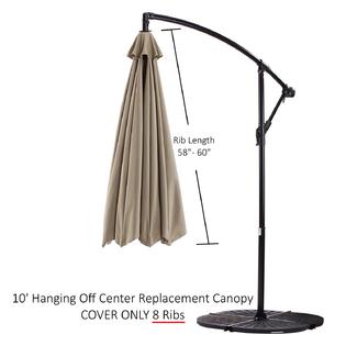 Formosa Covers top-HG-10ft-taupe 10ft Replacement Umbrella ...