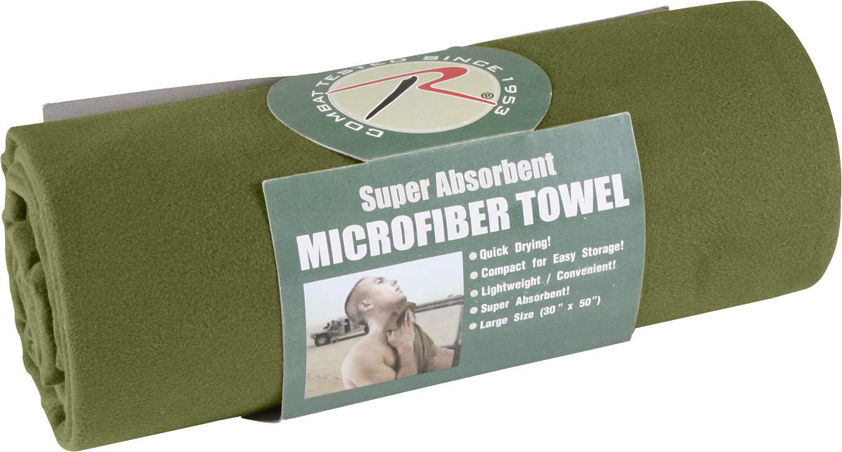 Rothco Olive Drab Multi Purpose Microfiber Towel