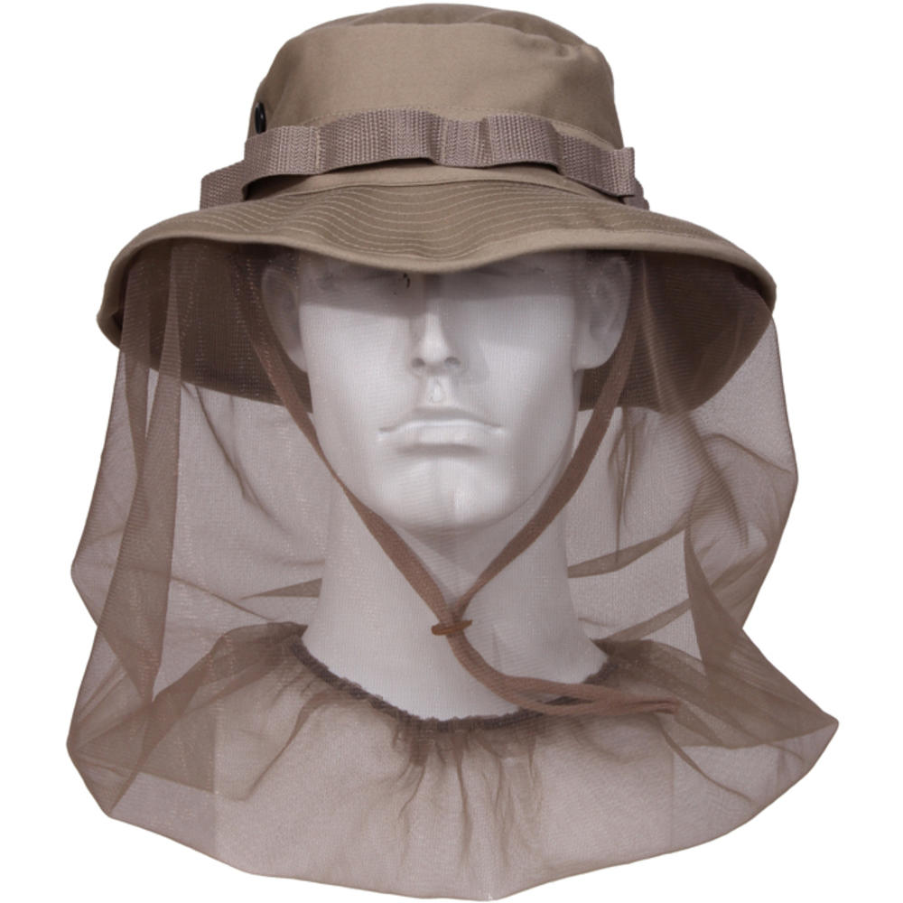 Rothco Khaki Boonie Hat with Mosquito Netting