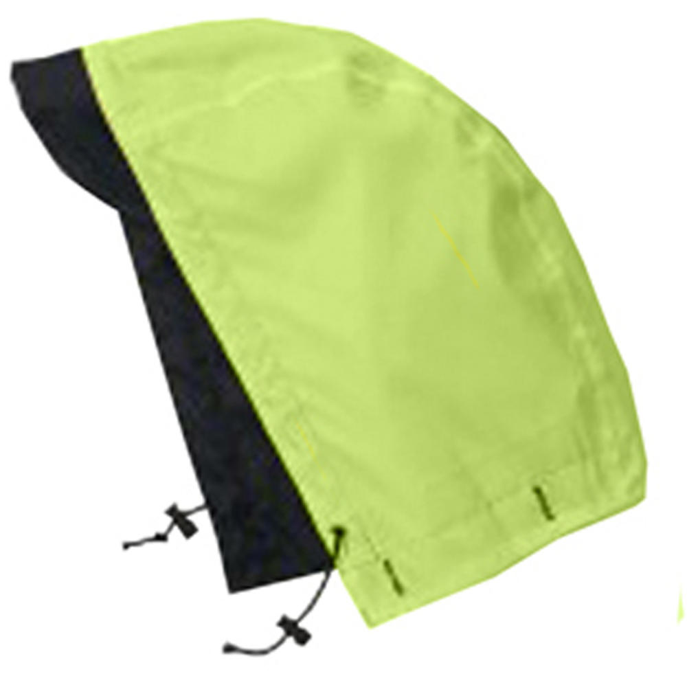 Rothco Safety Green To Black High Reflective Visibility Reversible Rain Parka with Hood