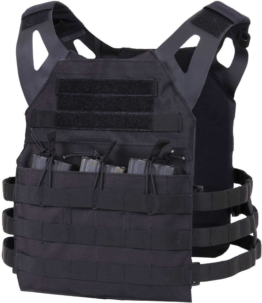 Rothco Black Lightweight Plate Carrier Tactical Vest